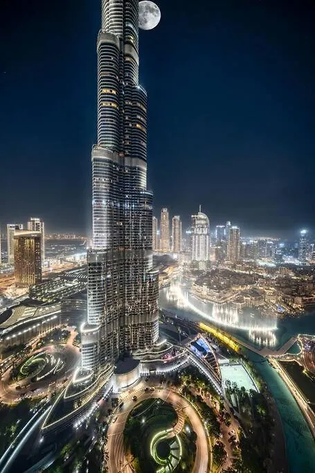 Address Emaar Flagship Burj Khalifa Fountain View Upscale Lägenhet Dubai